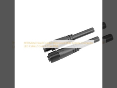 M10 testa metallica rivestita impermeabile maschio femmina connettore LED cavo 2 core 3 core IP68
