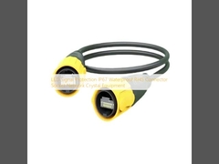 Protezione del segnale LED IP67 impermeabile RJ45 connettore presa di rete apparecchiatura cristallina