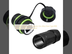 M20 RJ45 connettore impermeabile pannello in lega di zinco tipo IP68 connettore di rete impermeabile