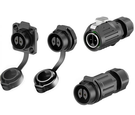 comprare Connettore di alimentazione impermeabile serie LP a 2 pin IP68 PA66 20A 500V fabbricazione online