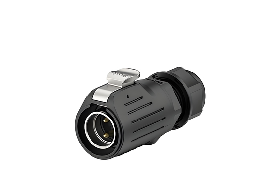 comprare LP20 2-Core 20A IP67 Waterproof Power Connector Metal Plastic Panel Mount fabbricazione online
