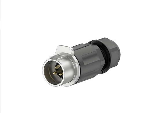 comprare Connettore per cavi in linea 20A IP68, 3 pin serie LP20, ibrido metallo-nylon, terminazione a saldare, giunto impermeabile filo-a-filo fabbricazione online