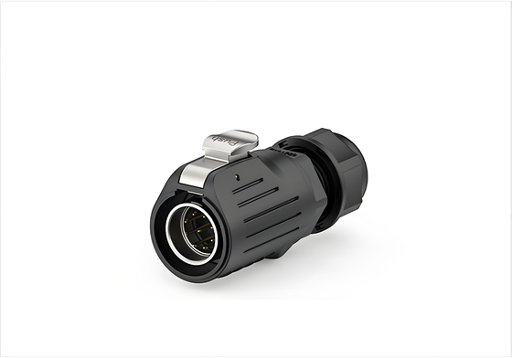 comprare LP20 9-Pin 5A Signal Cable-to-Cable Waterproof Connector - Metal Shell, Plastic Interface, Solder Terminals fabbricazione online