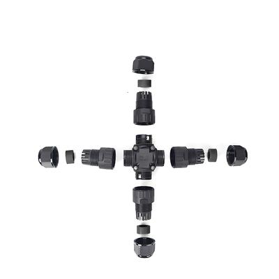 comprare Connettore a vite M20 impermeabile con bloccaggio, da 1 a 3 porte, IP67, per distribuzione di alimentazione e segnale, con materiale PA66 e calibro filo da 0,5mm² a 2,5mm² fabbricazione online