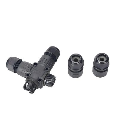 comprare M25x1.5 3-Pin Screw Locking IP68 Waterproof Through-Type Connector fabbricazione online