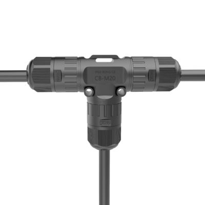M20 T tipo connettore circolare a tre vie impermeabile con connettore a quattro nuclei