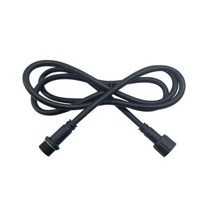 M18 connettore impermeabile maschio femmina con classificazione impermeabile IP68, capacità di corrente 15A e materiale di nylon PA66 per illuminazione esterna