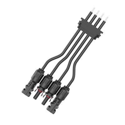 PA66 Nylon IP68 connettore fotovoltaico solare impermeabile MC4 con protezione da fusione ad alta tensione 300V