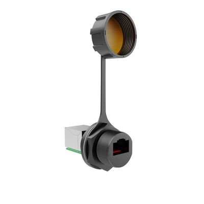 M20 Pannello RJ45 Cable di segnale connettore impermeabile 180 gradi Cristallo Aviation Plug