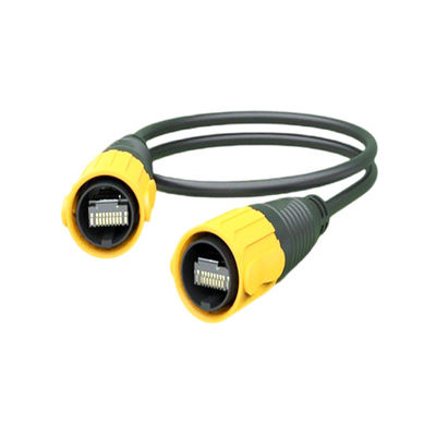 Protezione del segnale LED IP67 impermeabile RJ45 connettore presa di rete apparecchiatura cristallina