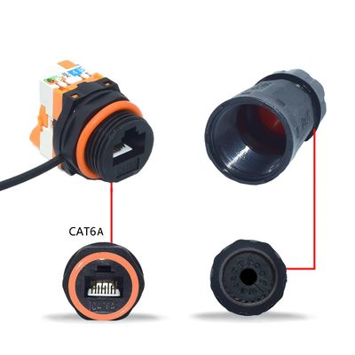 Connettore di rete impermeabile RJ45 IP68 per soluzioni di risparmio di spazio