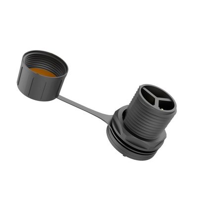 3 Core Male Pin M16 Waterproof Panel Mount Connector IP67 Controller di materiale di nylon