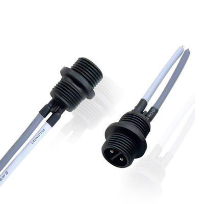 Push Locking Waterproof M12 Panel Mount Connector 400V Connessione del pannello posteriore