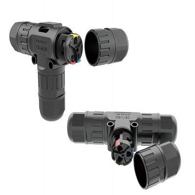 Connettore dati impermeabile ad alta corrente 40A con grado di protezione IP68 e montaggio a pannello per pannelli da 5,5-13mm