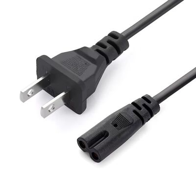 Cable di alimentazione standard americano due piatta presa cavo di 1,5m lunghezza con suffisso di 8 lettere